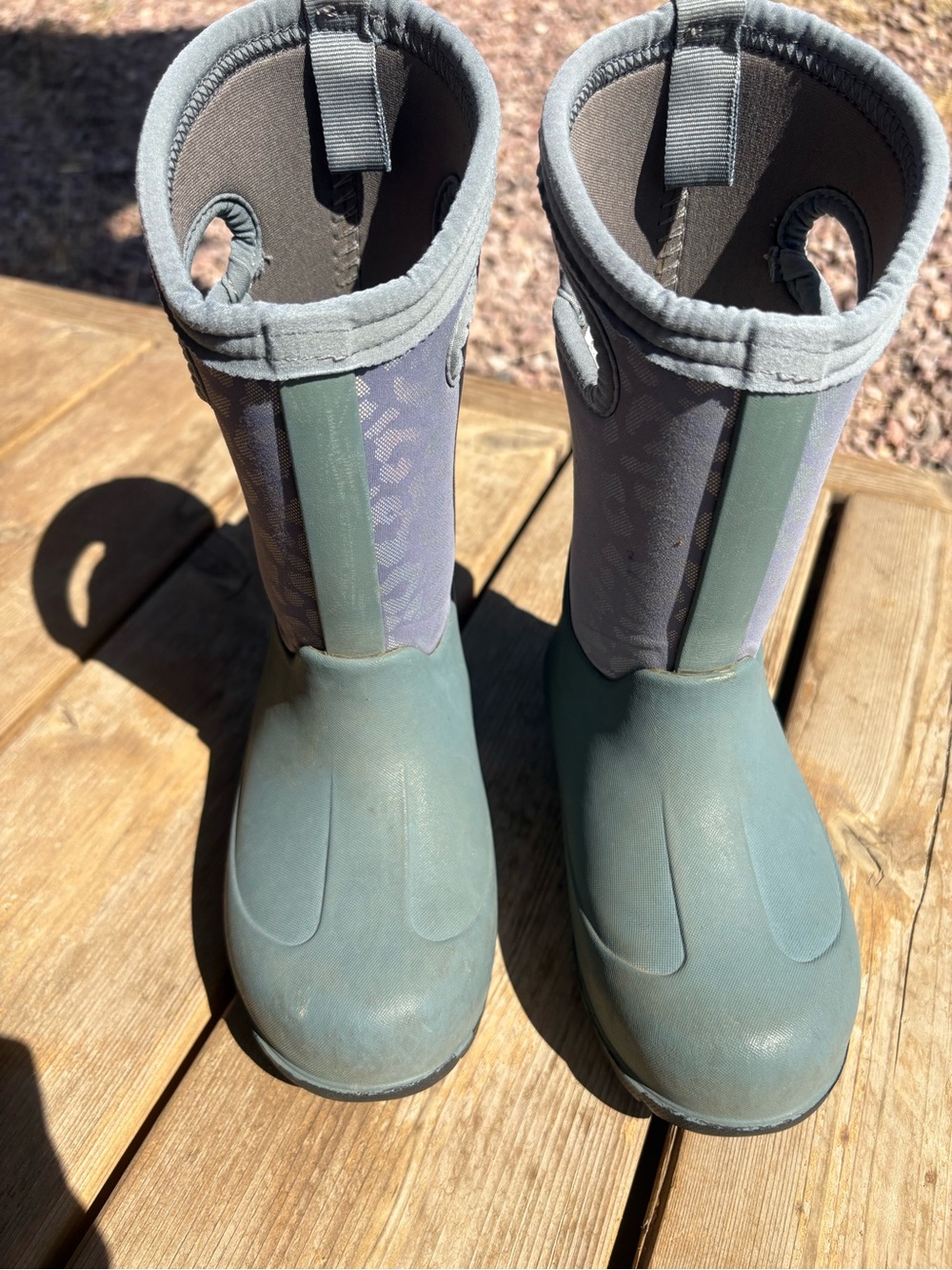 Kids Waterproof Leopard Bogs Winter Boots